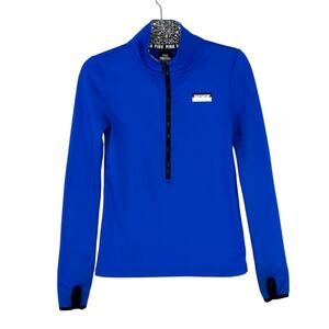 Victoria's Secret PINK Ultimate Half Zip Pullover Blue XS